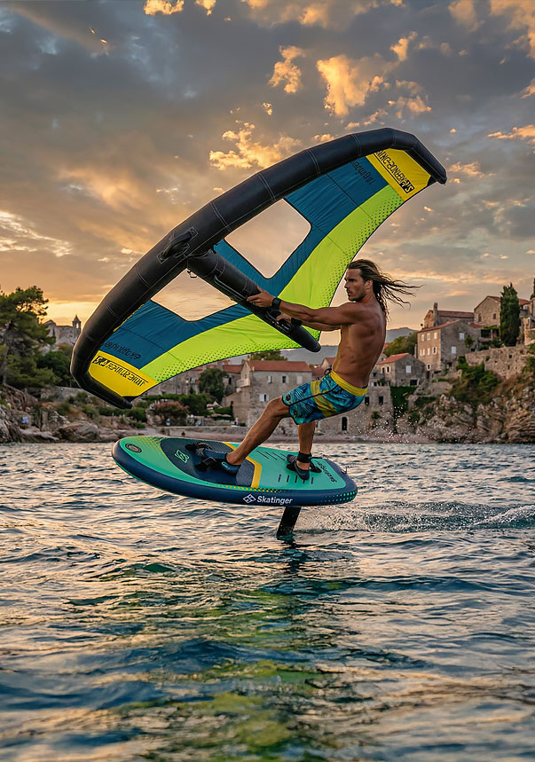 SKATINGER foil daska dizajnirana za hydrofoil vožnju i vodene sportove visokih performansi