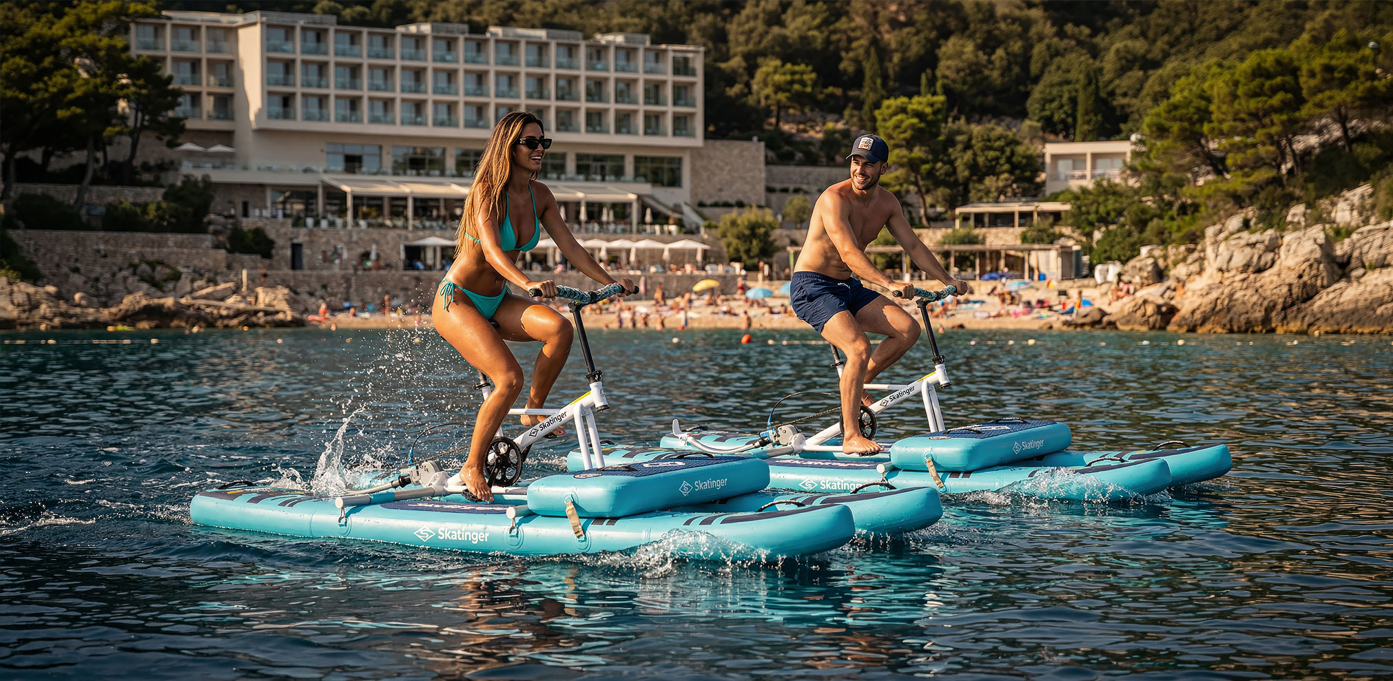 SKATINGER vodeni bicikl na napuhavanje za rekreaciju, hotele, plaže i komercijalni najam
