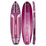 Skatinger Leafy Expedition Pink Allround SUP daska – Stil, Stabilnost, Izdržljivost