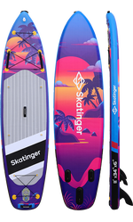 Skatinger Upgraded Sunset Allround Paddle SUP Board – Control, Flow & Endurance