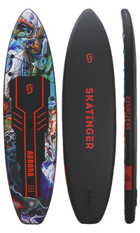 Skatinger Aurora Black Allround Paddle SUP Board – Bold, Celestial & Performance