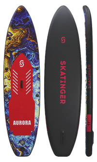 Skatinger Aurora Red Allround Paddle SUP Board – Bold, Cosmic & Stable