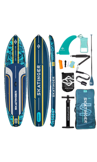Skatinger Leafy Expedition Blue Allround Paddle SUP Board – Speed, Stability & Control