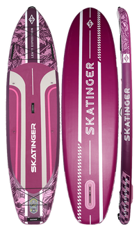 Skatinger Leafy Expedition Pink Allround Paddle SUP Board – Style, Stability & Endurance