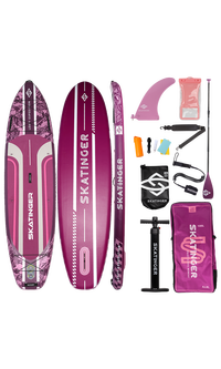 Skatinger Leafy Expedition Pink Allround Paddle SUP Board – Style, Stability & Endurance