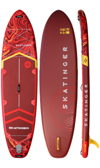Skatinger Magma Red Allround Paddle SUP Board – Flow, Performance & Energy