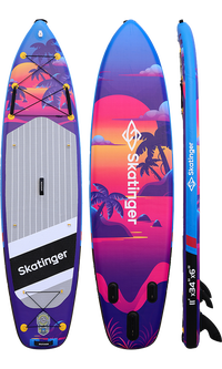 Skatinger Upgraded Sunset Allround Paddle SUP Board – Control, Flow & Endurance