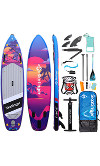 Skatinger Upgraded Sunset Allround Paddle SUP Board – Control, Flow & Endurance