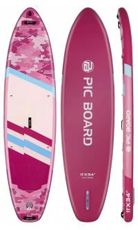 Skatinger Camouflage Pink univerzalna SUP daska za veslanje – stil, stabilnost i zabava