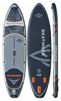 Skatinger Fishing siva touring SUP daska za veslanje – stabilna, svestrana i pustolovna