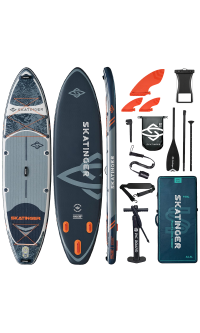 Skatinger Fishing siva touring SUP daska za veslanje – stabilna, svestrana i pustolovna