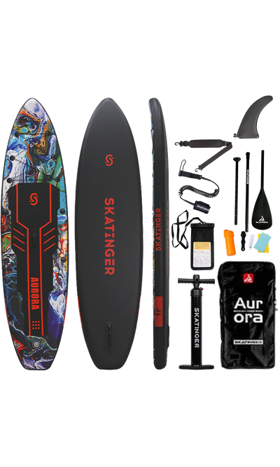Skatinger Aurora Black Allround SUP daska – Smjela, Nebeska, Performansna