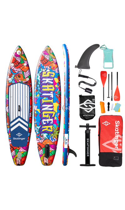 Skatinger Graffiti Red Touring SUP daska – Stabilnost, Kontrola, Izraz