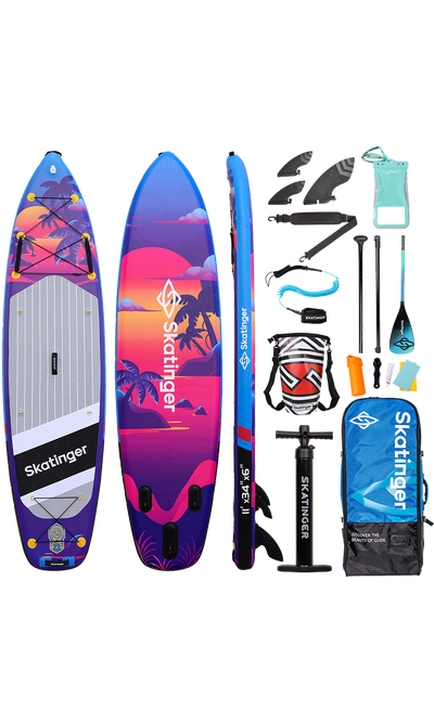 Skatinger Upgraded Sunset Allround Paddle SUP Board – Control, Flow & Endurance