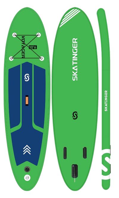 Skatinger Voyager Grass Green Allround SUP daska – Svježina, Stabilnost, Kontrola