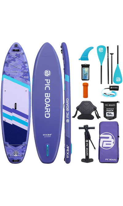 Skatinger Camouflage Purple Allround SUP daska – Stil, Ravnoteža, Svestranost