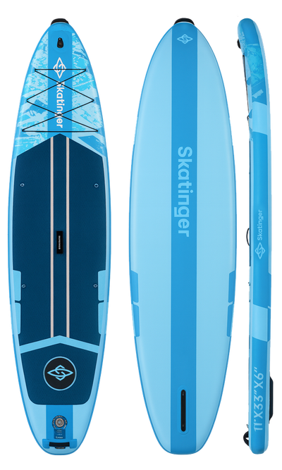 Skatinger Ice Age Blue Touring SUP daska – Smirenost, Jasnoća, Kontrola