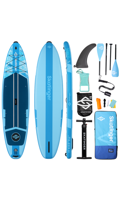 Skatinger Ice Age Blue Touring SUP daska – Smirenost, Jasnoća, Kontrola