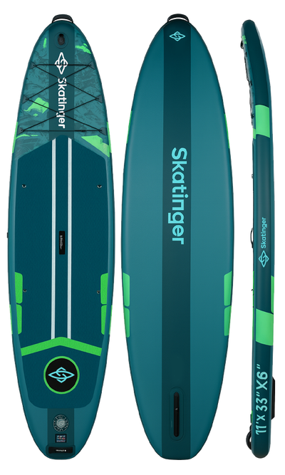 Skatinger Ice Age Green Touring SUP daska – Stabilnost, Kontrola, Avantura