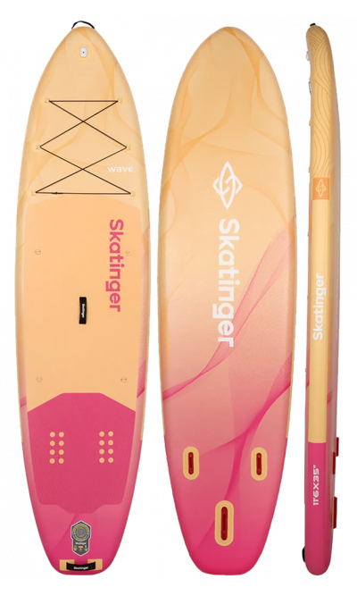 Skatinger Wave Yellow Allround SUP daska – Elegantncija, Stabilnost, Sigurnost