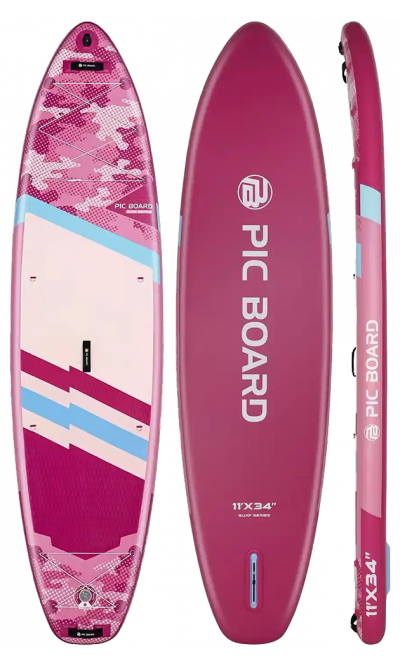 Skatinger Camouflage Pink univerzalna SUP daska za veslanje – stil, stabilnost i zabava