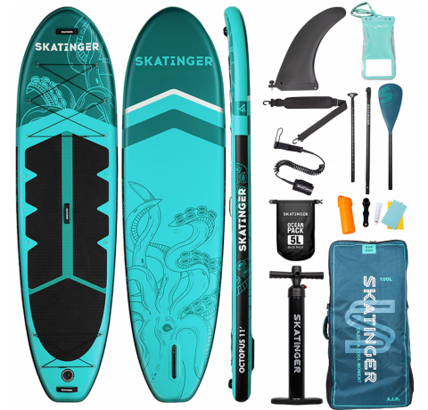Skatinger Octopus Allround Paddle SUP Board – Power, Stability & Control