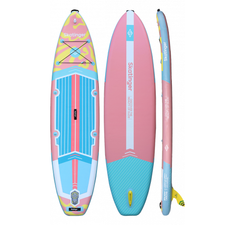 Skatinger White Night Glow Paddle SUP Board – Stability, Comfort & Relaxation